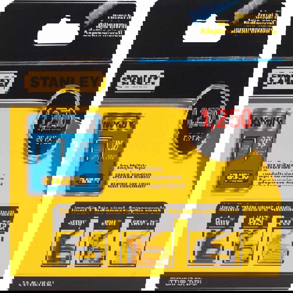 Staples; Staple Type: Heavy-Duty Narrow Crown Staple ; Crown Width (Decimal Inch): 0.4220 ; Leg Length (Inch): 3/8 ; Staple Style: Flat ; Duty Level: Heavy ; Material: Steel